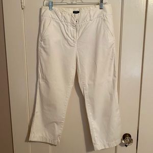 JCrew whites capri chino